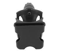 Fdit Porte-gobelet de Poussette Réglable Noir, Support de Téléphone Rotatif à 360 ° pour VTT, Motos, Tapis de Course