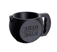 Fdit Porte-pinte de Crème Glacée imprimé en 3D, Manchon Réutilisable Noir en Forme de Kettlebell avec Fente pour Cuillère Intégrée pour le Plaisir Quotidien des Desserts à la Maison