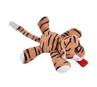 Fdit Porte-Sucette Doux et Douillet, Jouet Détachable, Pince/support de Sucette Apaisante pour bébé, Amour des Parents (Tigre)