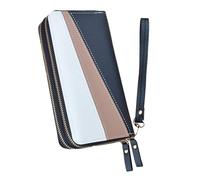 Fdit Portefeuille pour Femme Bloquant Les, Sac à Main à Double Compartiment de Grande capacité, Collision de Couleurs à la Mode, Pratique pour Les Fêtes, Les Mariages, Usage