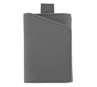 Fdit Portefeuilles de Poche Avant Minimaliste, Portefeuille de Cartes à Plusieurs Fonctions Portefeuille Douce Conception Compact de Texture Haut de Gamme pour Les Femmes (Grey)