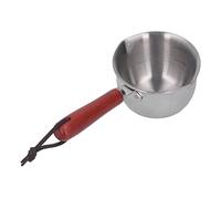 Fdit Pot à Lait Chauffe-Beurre Mini Casserole Fond à Induction en Acier Inoxydable 304 pour Faire Fondre le Beurre Chauffer le Lait avec Double Bec Verseur Poignée Froide (120ML)
