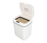 Fdit Poubelle à Capteur de Mouvement sans Contact, Couvercle Automatique Intelligent, Facile à Nettoyer, pour Salle de Bains, Cuisine, Bureau, Matériau ABS PP (12L)