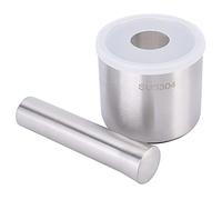 Fdit Presse-ail Manuel en Acier Inoxydable avec Couvercle Anti-débordement pour Cuisine, Camping, Voyage, écrasement de L'ail, du Gingembre, des Légumes, des Herbes