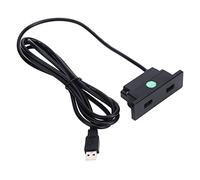 Fdit Prise de Courant USB Encastrée pour canapé, Station de Chargeur USB, Station de Chargeur de Chevet, de avec Deux Ports, Cordon de 2,5 M pour le