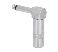 Fdit Prise de Guitare à Angle Droit 1/4", Paquet de 5 Fiches Jack Mono TS 2 Broches, Idéales pour Une Utilisation Professionnelle sur Scène