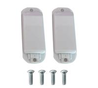 Fdit Protecteur de Couvercle D'interrupteur D'éclairage, Conception de Verrouillage Coulissant 2 Pièces pour Interrupteurs à Bascule (WHITE)