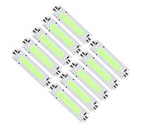 Fdit Puces LED COB, Perles de Lampe à Bande Haute luminosité 12V 2W avec Substrat en Aluminium pour L'éclairage de Voiture, Lampes de Bricolage, Lumières de Jouets 10 Pièces (lumière verte)