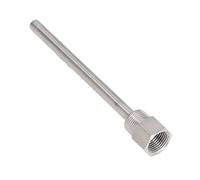 Fdit Puits Thermométrique en Acier Inoxydable, Remplacement de Filetage Mâle G1/2 pour Capteurs de Température, avec Conception à Ajustement Rapide pour la Prévention des Dommages