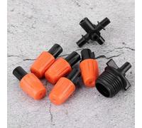 Fdit Pulvérisateur D'atomisation à 5 Sorties, Buse de Brumisation à Filetage Mâle G1 2, avec Matériau Plastique de qualité Supérieure et Bonne Performance d'étanchéité, pour