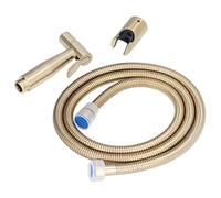 Fdit Pulvérisateur de Bidet à Main en Acier Inoxydable, Pression D'eau Réglable, Installation Facile pour les Femmes Enceintes avec Filetage G1/2 (Un or brossé)