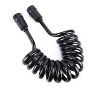 Fdit Pulvérisateur de Bidet à Main Noir, Tube Flexible en PU avec Conception Anti-enroulement à 360°, Installation Facile pour la Plupart des Toilettes Domestiques