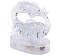 Fdit Puzzle en Cristal Constellations DIY avec Décoration Lumineuse LED Colorée, Jeu de Coordination œil-Main pour Les âges, Matériau, Transparent (Poissons)