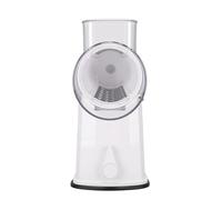 Fdit Râpe à Fromage Rotative à 5 Lames avec Rangement Latéral, Broyeur de Légumes à Manivelle et Trancheuse avec Base D'aspiration, cuisine Multifonction Lavable au Lave-vaisselle