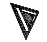 Fdit Rapporteur de Règle Triangulaire à échelles Métriques Impériales pour Ingénieurs Charpentiers, Matériau de Haute qualité en Alliage D'aluminium, Rapporteur carré pour le Travail du Bois pour