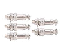 Fdit Realves by Metali Connector Board 5pcs GX12 450V - Application de qualité Supérieure Large dans L'aviation et l'espace de Ligue en Aluminium (6 Broches)