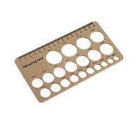 Fdit Règle de Mamelon, Outil de Mesure de Bride de Tire-lait en Silicone avec Ruban Souple de 1,5 M, Guide de Taille de Mamelon Pliable pour les Mères Qui Allaitent (BROWN)