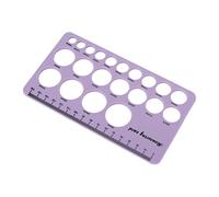 Fdit Règle de Mamelon, Outil de Mesure de Bride de Tire-lait en Silicone avec Ruban Souple de 1,5 M, Guide de Taille de Mamelon Pliable pour les Mères Qui Allaitent (PURPLE)