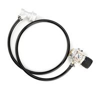 Fdit Régulateur de Gaz CO2 Mini 0-90 PSI, Ensemble de Ligne de Gaz 5/16in avec Raccord Rapide à Verrouillage à Bille et Tuyau de 1m pour T21x4 Thread