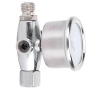 Fdit Régulateur de Pression D'air 1/4 Pouces, Jauge Réglable pour Pistolets de Pulvérisation en Alliage D'aluminium Résistant à la Corrosion, 7.5x5.5cm, 1 unité