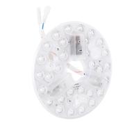 Fdit Remplacement de Lumière LED de Ventilateur de Plafond de 5,3 Pouces, Kit de Rénovation Rond de 15 W avec 3 Températures de Couleur 3000K 4200K 6500K, Panneau en Aluminium de