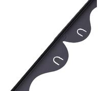 Fdit Remplisseur D'espace de Cuisinière Réglable, Couvercle Latéral en Acier Inoxydable de 35 à 69,5 Cm pour Comptoir et Four, Largeur de 2 Cm, Bloque les Débris Alimentaires pour une (BLACK)