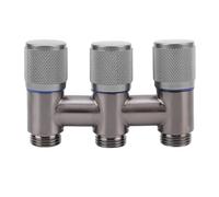 Fdit Répartiteur Deau 3 Voies, Connecteur de Robinet en Acier Inoxydable