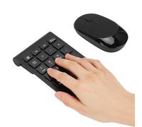 Fdit RF304T Clavier Numérique Fil et Combinaison de Souris, Compacte et Facile pour Une portabilité Simple, Adaptée aux étudiants et aux Spécialistes en Déplacement