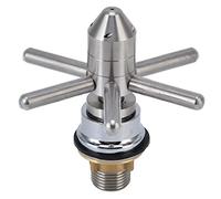 Fdit Rinceuse de Verre D'évier, Laveuse de Tasse de Cuisine en Acier Inoxydable avec Base en Forme D'étoile, pour Bar Restaurant café Magasin de thé au Lait à Domicile