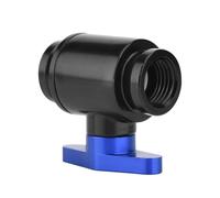 Fdit Robinet à Tournant Sphérique D'Eau Noir Femelle G1/4 Durable avec Poignée, Robinet à Tournant Sphérique à Haut Débit nickelé Lisse pour Système de Refroidissement par Eau D'ordinateur, Filetage