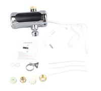 Fdit Robinet Chauffe-eau électrique avec Affichage LED de la Température et Bec Rotatif à 360°, pour Usage domestique. Acier Inoxydable, ABS, étanche IPX4. Chauffe Rapide en 3