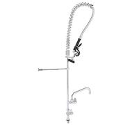 Fdit Robinet Commercial G1/2 avec Pommeau Extracteur, Montage Vertical, Kit de Robinetterie Froide Unique pour évier de Cuisine D'hôtel