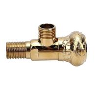 Fdit Robinet D'angle Laiton G1/2, étanche à la Pression, Résistant à la Corrosion, Structure Compacte Simple pour Salle de Bain, Toilette, évier (D)