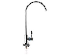 Fdit Robinet de Filtre à Eau, Robinet à Osmose Inverse Rotatif à 360 Degrés avec Finition Chromée pour la Maison, la Cuisine, la Ferme, les Camping-cars, la Blanchisserie, le Bar et