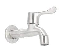 Fdit Robinet D'eau D'eau en Acier Inoxydable Robinet de Bassin D'eau avec Soupape de Noyau en Céramique et Finition Brossée pour la Buanderie de Cuisine de Salle de Bain