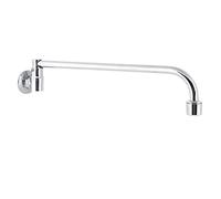 Fdit Robinet D'évier de Cuisine Mural Monotrou G1/2, Robinet D'eau Commercial avec Contrôle de Bec Rotatif, pour Usage en Restaurant (Corps en alliage 30cm)