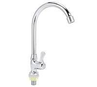 Fdit Robinet Rotatif G1/2, Robinet D'eau D'évier de Cuisine Commercial Moderne avec Bec Pivotant à 360 Degrés, pour Jardin, Buanderie Extérieure, Salle de Bains, Bateau, Camping-car