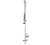 Fdit Robinet Vertical G1/2 avec Pommeau de Douche Extractible, Tuyau de 90 Cm pour Cuisine Commerciale, Bar, Comptoir, Hôtellerie (Modèle EQ2801A-08 (avec pendule))