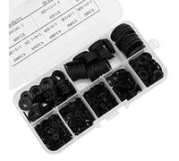 Fdit Rondelles en Nylon M2-M10, 500 Pièces, Noir, Accessoires Durables pour Équipement, Boîte de Rangement Incluse