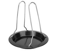 Fdit Rôtissoire, Poêle à Poulet Rôti Verticale Portative en Acier Inoxydable avec Support Amovible pour Utilisation de Barbecue de Camping en Intérieur et en Extérieur