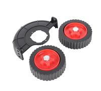 Fdit Roue Auxiliaire Universelle pour -Herbe, Conception Légère, Matériau ABS de Haute qualité pour -Herbe, Roue de Tondeuse à Gazon Facile à Installer pour Une Tonte Précise