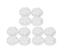 Fdit Roue Pivotante Auto-adhésive Durable à Rotation à 360 °, Roulettes Porteuses pour Grands Objets, Matériau ABS de qualité Supérieure pour Tables Basses et Tables de Nuit (Perles de colle blanche)