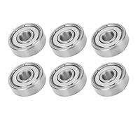 Fdit Roueur à Billes en Acier Inoxydable pour Patins à Rouleaux Accessoires 10pcs 6x19x6 Mm pour Planches à Roulettes et Longboards