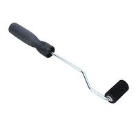 Fdit Rouleau de Plastification en Fibre de Verre 25 X 50 Mm, Outil de Rouleau en Fibre de Verre, FRP avec Poignée Ergonomique en Bois pour L'élimination des Bulles D'air en