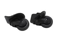 Fdit roulettes Pivotantes de Remplacement pour Bagages, Roues de Valise en Plastique Noir A52, roulettes Pivotantes Silencieuses avec Vis D'installation, Roues de Remplacement de 50