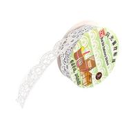 Fdit Ruban Adhésif en Dentelle pour Garniture, Papier Adhésif Décoratif, pour les Cartes, le Scrapbooking, la Décoration de Festival, Utilisation Polyvalente (6#)