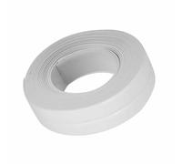 Fdit Ruban de Calfeutrage, 2 Pièces Ruban d'étanchéité pour Salle de Bain Cuisine, Bande d'étanchéité Auto-adhésive PE pour Carrelage de Sol de Toilette D'évier de Baignoire