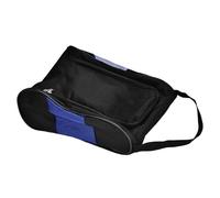 Fdit Sac à Chaussures de Durable, Portable et Respirant, Sac de Rangement pour Golfeurs, Matériau en Nylon Indéchirable, Double Fermeture éclair Facile D'accès, Accessoires Pratiques (Bleu Noir)