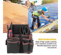 Fdit Sac à Outils à Outils électricien de la Taille de la Taille du Support Noir, Pratique et Facile à Porter, pour Les Professionnels et à Faire -The -Levers