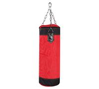 Fdit Sac de boxe vide Sac de chaîne en métal absorbant de sable pour boxe fitness (60 cm)